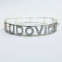 Bracelet en or jaune 18 carats avec diamants total 2.0 ct (LUDOVICA)