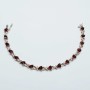 14 kt yellow gold bracelet with total 6.40 ct Garnet