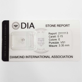 0.15 E VS1 DIA certifié diamant sous Blister-REP2111113