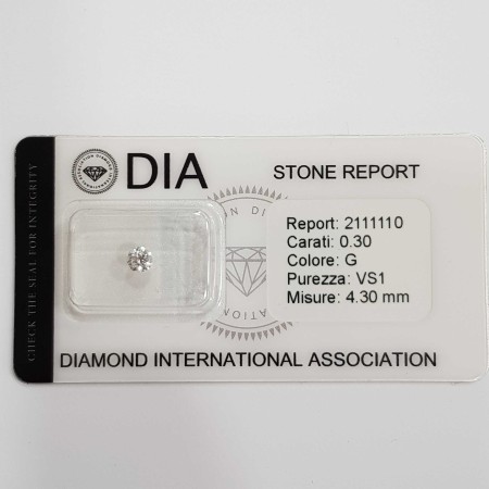 0.30 G VS1 DIA certified diamond in Blister-REP2111110