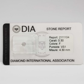 0.30 F VS1 DIA certified diamond in Blister-REP2111104