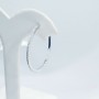 ORECCHINI CERCHIO in ARGENTO 925 RODIATO ORO BIANCO - (Dia.3,5cm)