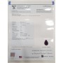 Ruby drop 1.41 carats en blister avec certificat IGI