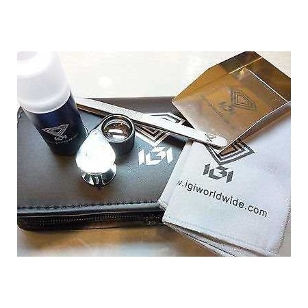 KIT de portefeuille IGI PROFESSIONNEL avec OUTILS GEMMOLOGIQUES