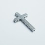 Cross pendant in silver 925 Rhodium gold ver. Large