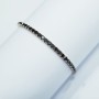 Bracelet TENNIS en or rose 18 ct et Diamants noirs 5,0 ct
