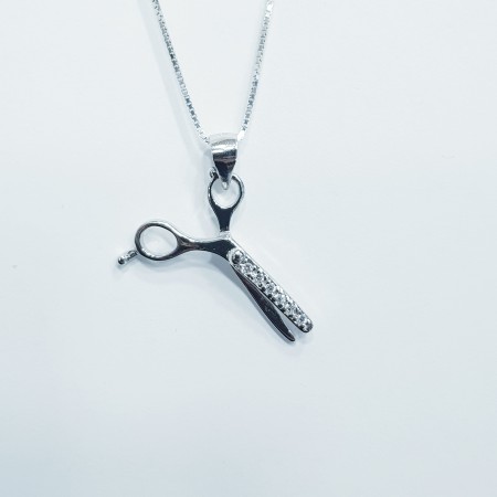 CHINE PENDENTIF EN CISEAUX EN OR BLANC PLAQUÉ RHODIUM FABRICANTS