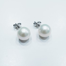 AKOYA PEARL EARRINGS 4 to 12 mm - 18 KT WHITE GOLD