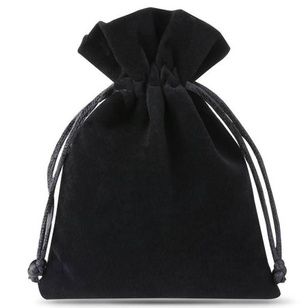 Packaging black velvet bags-6 x 8 cm