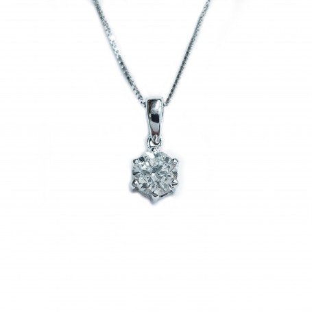 Point lumineux diamant en or 18 kt G VVS de 0,10 à 0,40 ct - modèle spécial (carat sélectionnable)