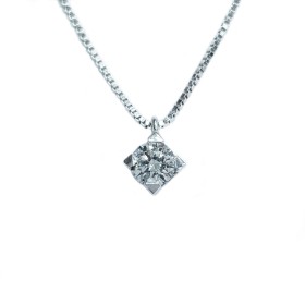 Diamond Light point in gold 18 kt F VS from 0.10 to 0.40 ct-Rhombus model (carat selectable)