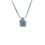 DIAMANTE PUNTO LUCE in ORO 18 kt F VS da 0.10 a 0.40 ct - Modello QUADRO (Caratura Selezionabile)