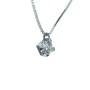 Diamond Light point in 18 kt Gold and VVS from 0.10 to 0.40 ct-Rhombus model (carat selectable)