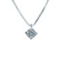 Diamond Light point in 18 kt Gold and VVS from 0.10 to 0.40 ct-Rhombus model (carat selectable)