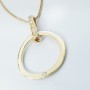 collier pendentif en or jaune 18 carats de haute fabrication italienne