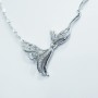 Collier en Or Blanc 18 carats de haute fabrication italienne