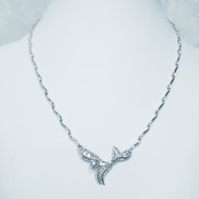 Necklace in 18 kt White Gold of high Italian manufacture
