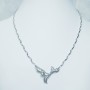 Collier en Or Blanc 18 carats de haute fabrication italienne