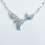 Collier en Or Blanc 18 carats de haute fabrication italienne