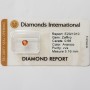 Sapphire heart Orange 0.66 ct certifié sous blister-QUALITÉ SUPÉRIEUREY