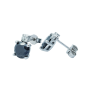 Earrings with Diamonds in 18 kt White Gold - Model (Turtle)