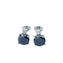 Earrings with Diamonds in 18 kt White Gold - Model (Turtle)