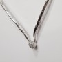Collier Goutte en Or Blanc 18 Carats avec Diamants Certifiés