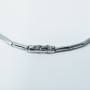 Necklace Pendants in 18 kt White Gold with Certified Diamonds