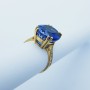 bague en or 18 carats avec Tanzanite et Diamants-Modèle (Impeto)