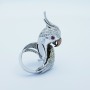 18kt gold ring with Certified Diamonds - Model (Parrot)