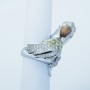18kt gold ring with Certified Diamonds - Model (Parrot)