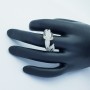 bague en or 18 carats avec Diamants certifiés-Modèle (Tucano)