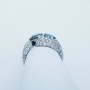 Anello in Oro Bianco 18kt con Diamanti Certificati - Modello (Tandem)