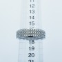 Anello in Oro Bianco 18kt con Diamanti Certificati - Modello (Ruota)