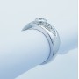 18kt White Gold Ring with Certified Diamonds - Model (Circus)