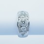 Bague en Or Blanc 18 carats avec Diamants Certifiés-Modèle (Circus)