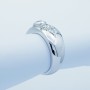 18kt White Gold Ring with Certified Diamonds - Model (Circus)