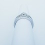 18kt White Gold Ring with Certified Diamonds - Model (Circus)