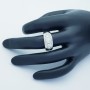 18kt White Gold Ring with Certified Diamonds - Model (Circus)