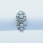 Anello in Oro Bianco 18kt con Diamanti Certificati - Modello (Marta)