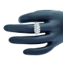 Anello in Oro Bianco 18kt con Diamanti Certificati - Modello (Marta)