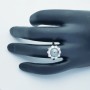 bague en or blanc 18 carats avec perle de Tahiti et diamants naturels