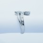 Anello in Oro Bianco 18 kt con Diamanti Naturali 0.92 ct Totali