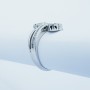 Anello in Oro Bianco 18 kt con Diamanti Naturali 0.92 ct Totali