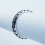 Anello Veretta a Giro in oro 18kt con Diamanti Neri Certificati - Modello (BlackBand)