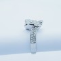 Anello in Oro 18kt con Diamanti Certificati - Modello (Flower)