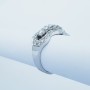 Anello in Oro 18kt con Diamanti Certificati - Modello (Fiocco)