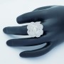 Anello in Oro 18kt con Diamanti Certificati - Modello (FLOR)