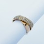 18kt Gold ring with 0.55 ct Total Diamonds - Model (Bands)