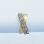 Anello in Oro 18kt con Diamanti 0.55 ct Totali - Modello (Fasce)